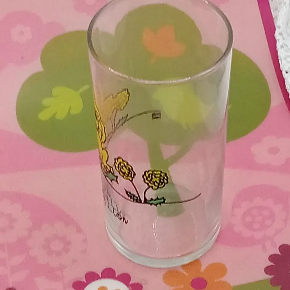 Libbey Dandy Lion Juice Drinking Glass 7 Oz Cartoon Animal Series 1980s